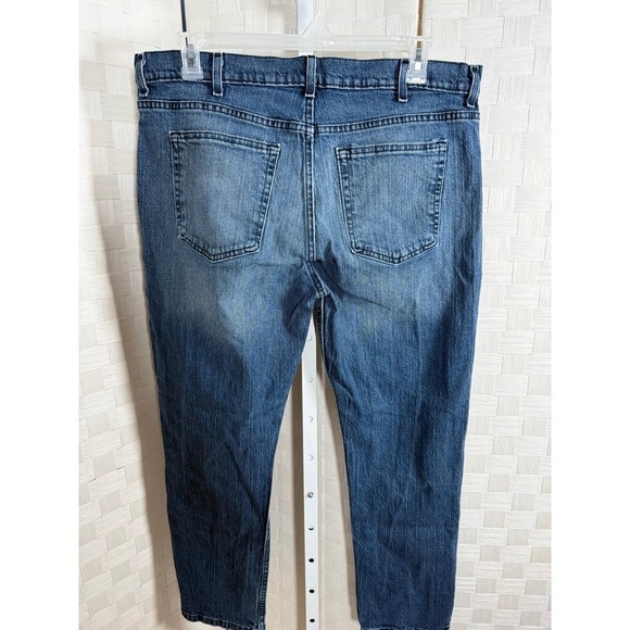 George Mens Athletic Fit Blue Wash Denim Jeans 38x30 RN 52469 - Picture 2 of 5